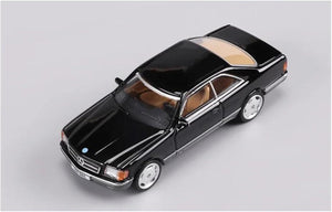 Mercedes - Benz 500 SEC Negro - Equipo DCT Die Cast - Escala 1/64