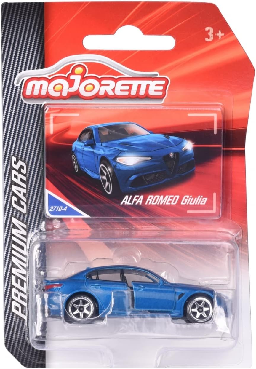 Alfa Romeo Giulia Quadrifoglio Blue - Majorette - Scala 1/64