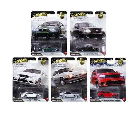 Power Trip Set of 5 Cars - Hot Wheels Premium - Scala 1/64
