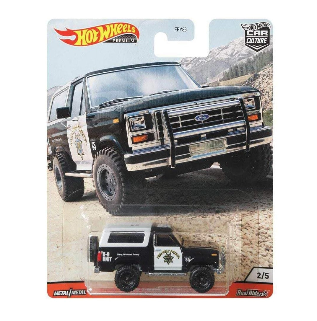 '85 Ford Bronco - Series Wild Terrain - Hot Wheels Premium - Scala 1/64