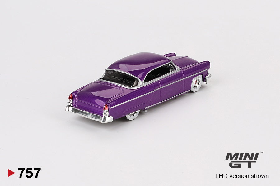 Lincoln Capri Hot Rod 1954 Purple Metallic - Mini GT - Scala 1/64 MGT00757