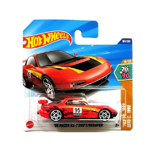 '95 Mazda RX-7 Drift - HW '70s Vs '90s 9/10 - Hot Wheels - Scala 1/64 Circa