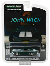 Carica l&#39;immagine nel visualizzatore di Gallery, Chevrolet Chevelle SS 396 1970 John Wick 2 - Greenlight - Scala 1/64
