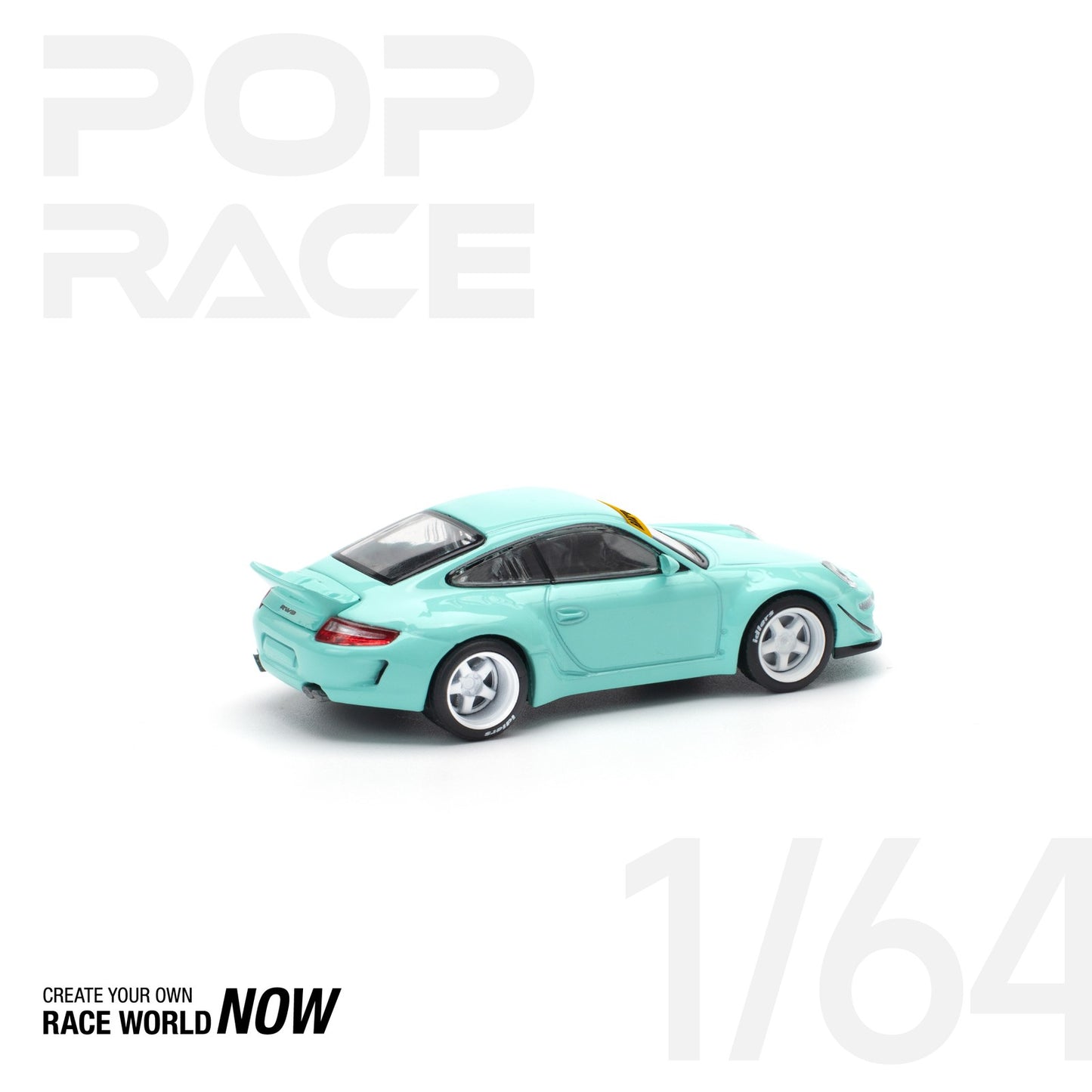 Porsche 997 RWB Tiffany Blue - Pop Race - Scala 1/64 PR64-237