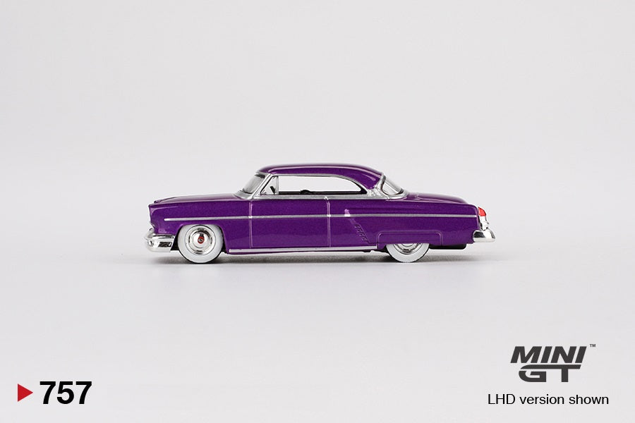 Lincoln Capri Hot Rod 1954 Purple Metallic - Mini GT - Scala 1/64 MGT00757