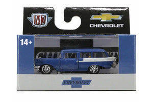 Chevrolet 150 Handyman Station Wagon 1957 Azul/Blanco - Máquinas M2 - Escala 1/64