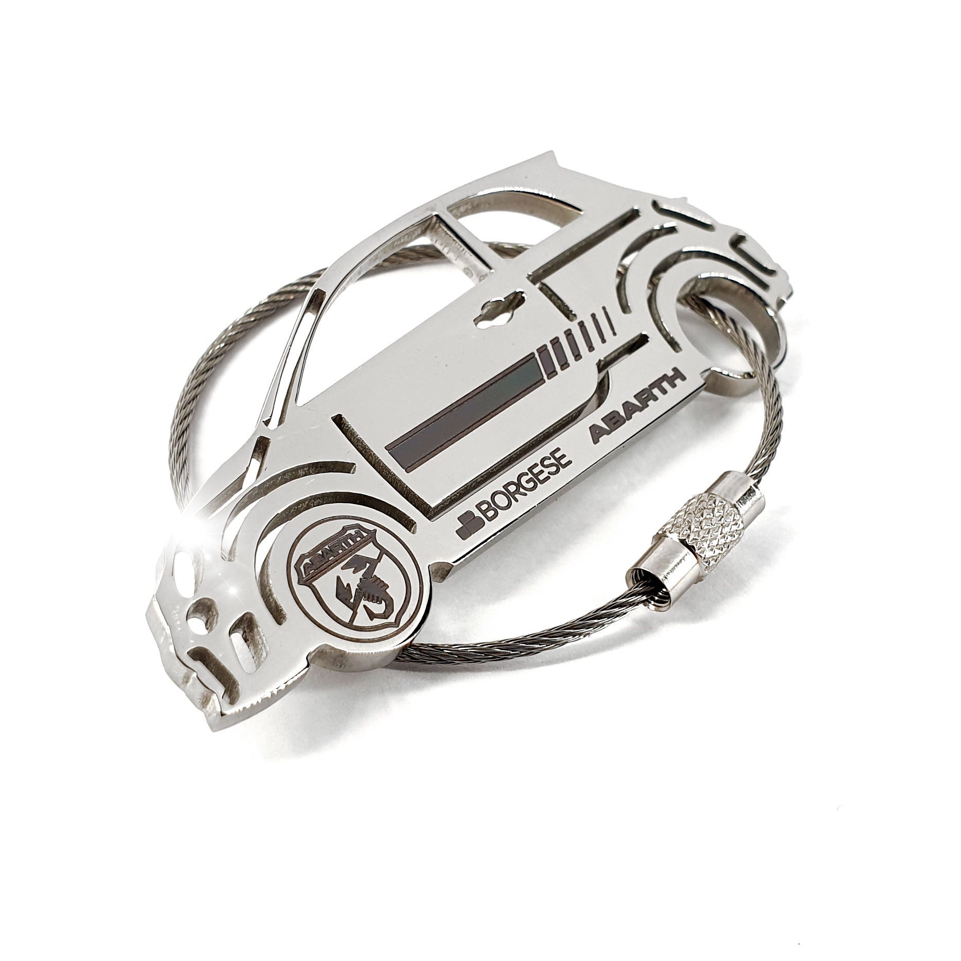 Portachiavi Abarth Ufficiale - Metallo, Scudetto, Made In Italy - Foto 9