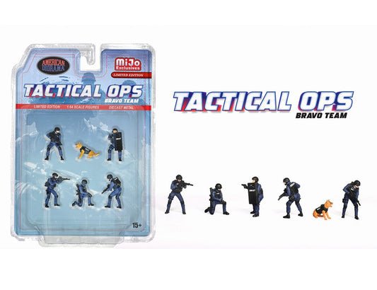 American Diorama - Tactical OPS SWAT Bravo Team MiJo Exclusives - Scala 1/64 AD-2439MJ