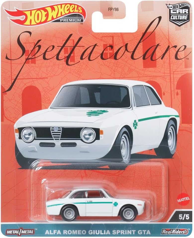 Alfa Romeo Giulia Sprint GTA Bianca Series Spettacolare - Hot Wheels - Scala 1/64