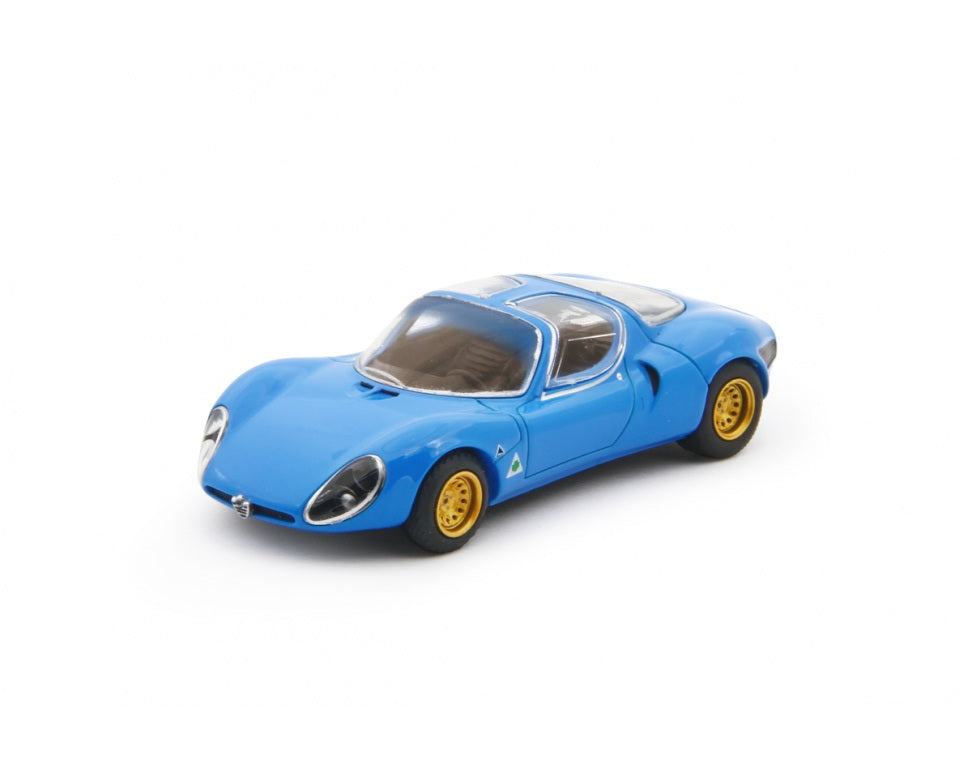 Alfa Romeo 33 Coupè Stradale 1967 Blu Prototipo - Laudoracing - Scala 1/64