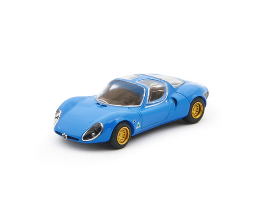 Alfa Romeo 33 Coupè Stradale 1967 Blu Prototipo - Laudoracing - Scala 1/64
