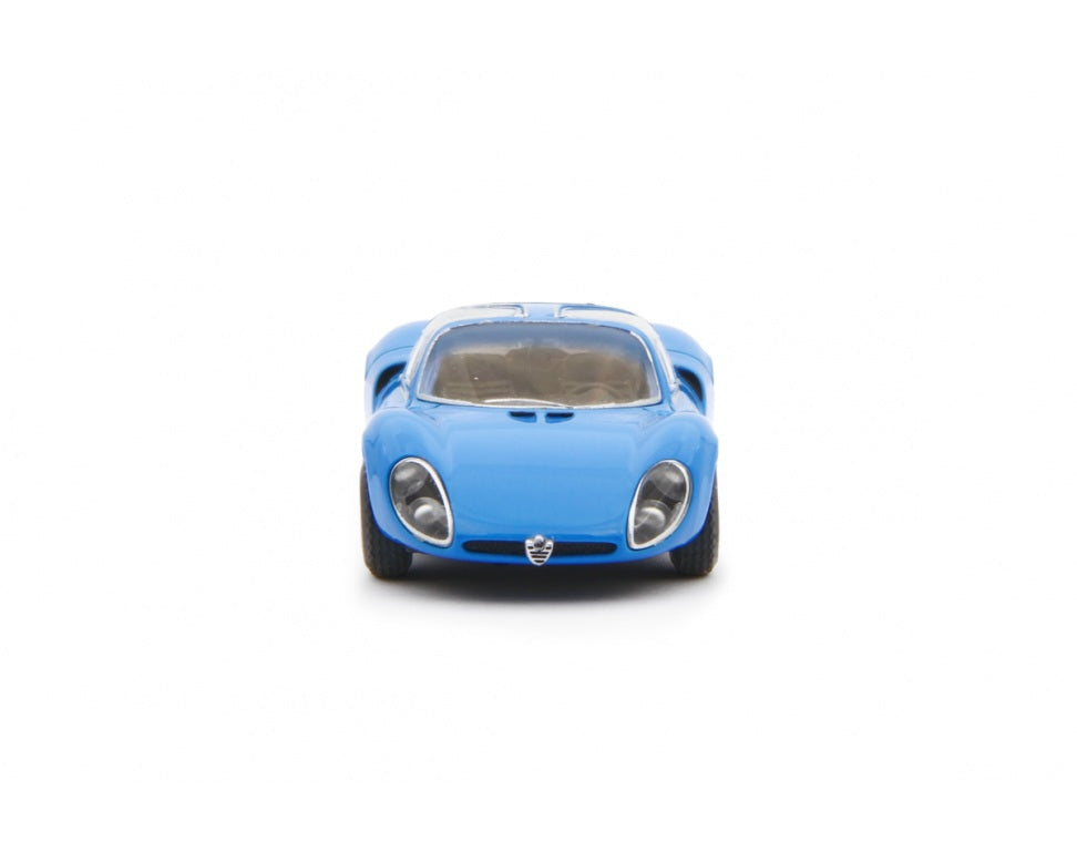 Alfa Romeo 33 Coupè Stradale 1967 Blu Prototipo - Laudoracing - Scala 1/64