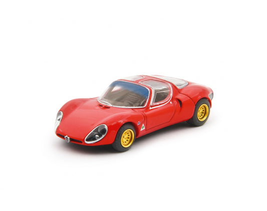 Alfa Romeo 33 Coupè Stradale 1967 Rosso Prototipo - Laudoracing - Scala 1/64