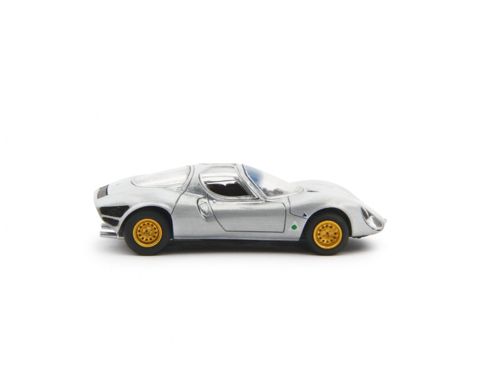 Alfa Romeo 33 Coupè Stradale 1967 Silver Prototipo - Laudoracing - Scala 1/64