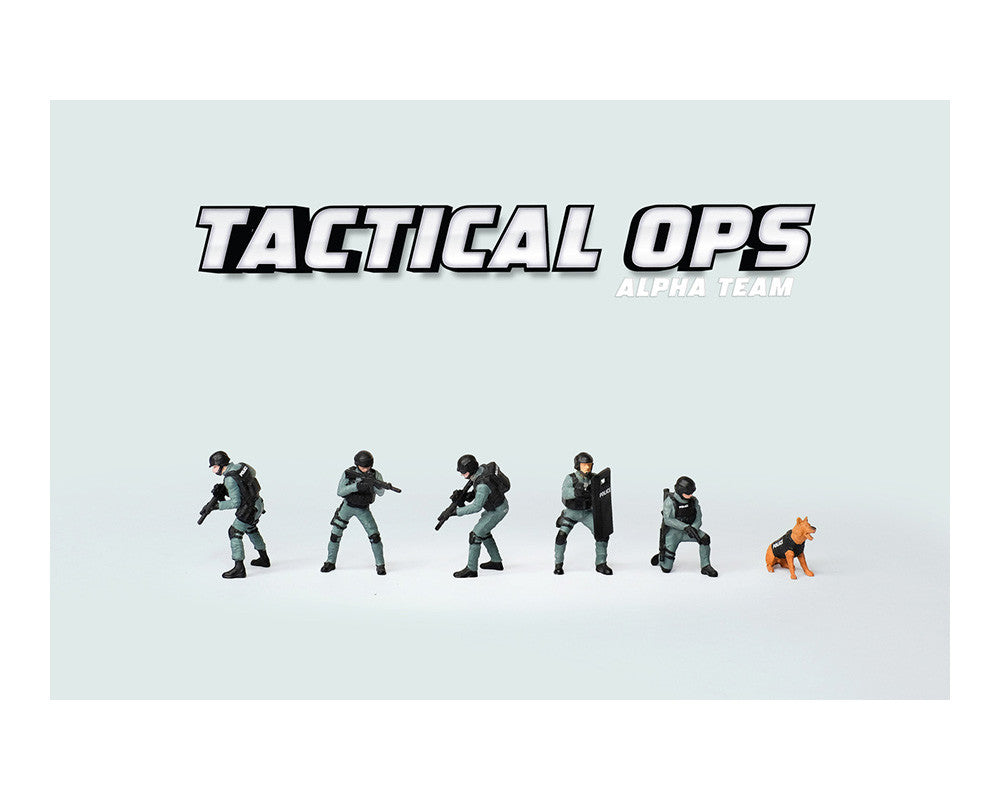 American Diorama - Tactical OPS Police Alpha Team MiJo Exclusives - Scala 1/64 AD-2440MJ