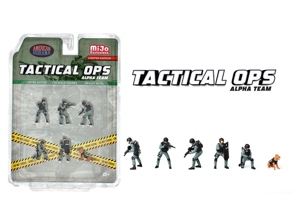 American Diorama - Tactical OPS Police Alpha Team MiJo Exclusives - Scala 1/64 AD-2440MJ