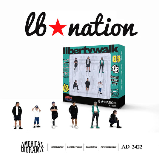 Liberty Walk LB Nation Set - American Diorama - Scala 1/64 AD-2422