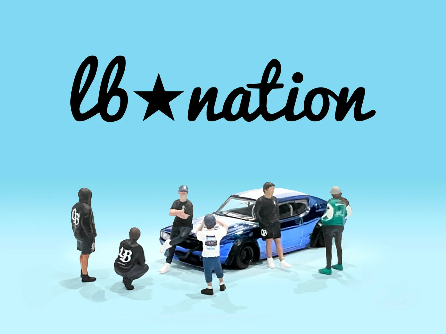 Liberty Walk LB Nation Set - American Diorama - Scala 1/64 AD-2422