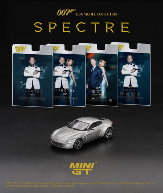 Aston Martin DB10 "Spectre" 007 James Bond - Mini GT - Scala 1/64 MGT00910-007TC Traditional Chinese Packaging