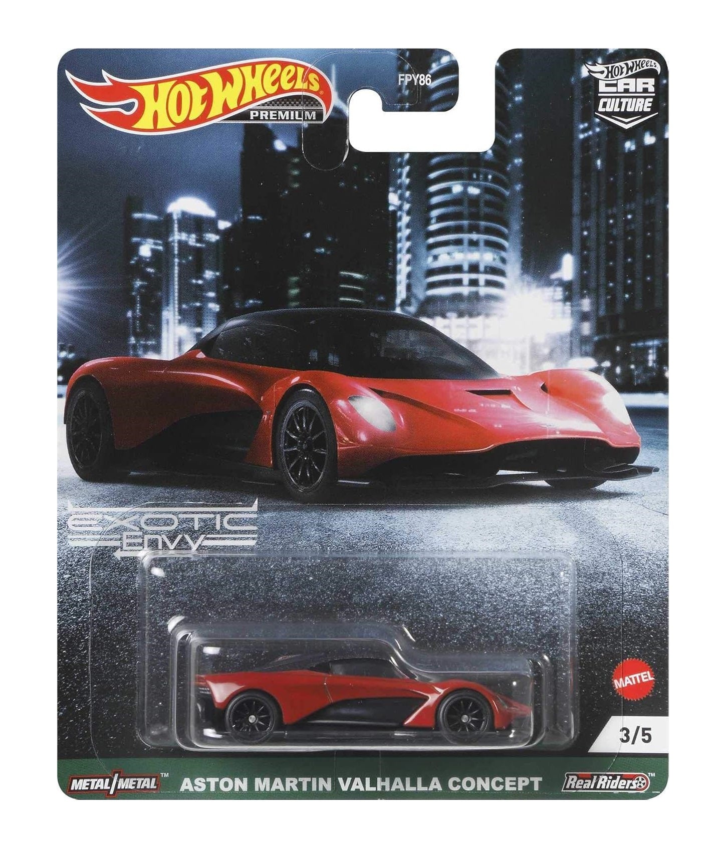 Aston Martin Valhalla Concept Red - Car Culture Hot Wheels Premium - Scala 1/64