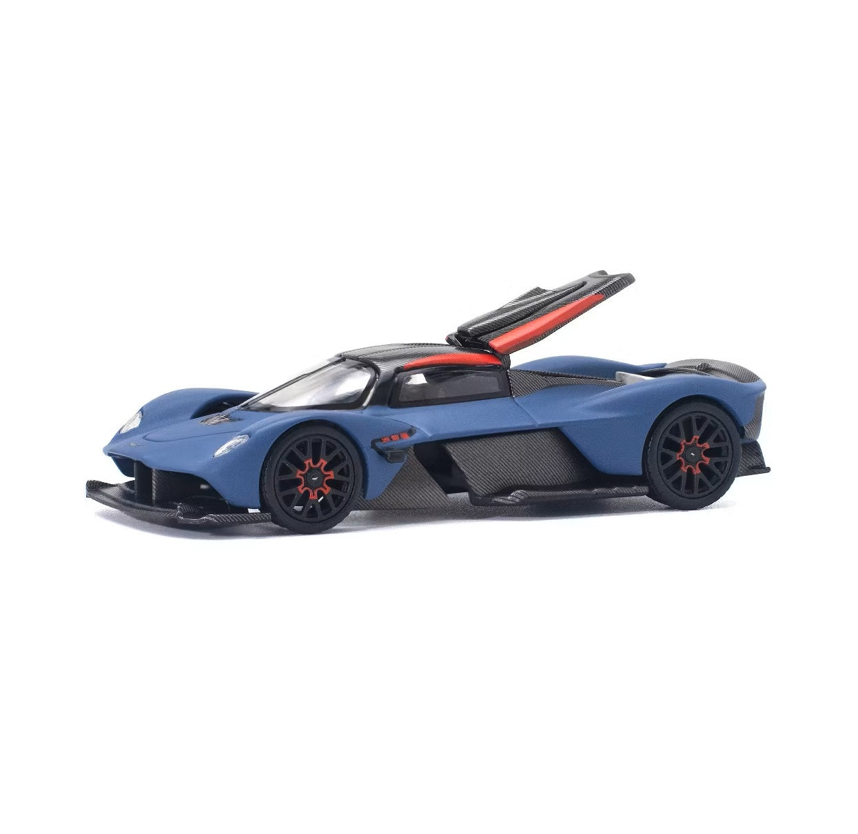 Aston Martin Valkyrie Satin Marina Blue - Pop Race - Scala 1/64 PR64-96
