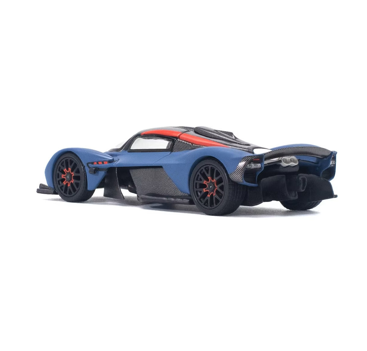 Aston Martin Valkyrie Satin Marina Blue - Pop Race - Scala 1/64 PR64-96
