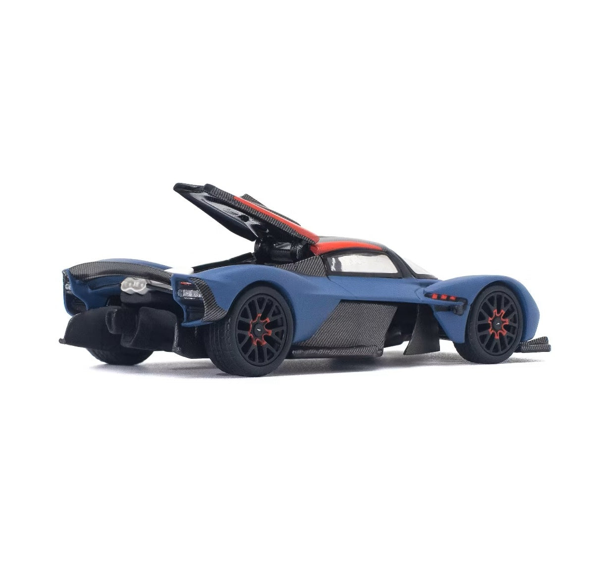 Aston Martin Valkyrie Satin Marina Blue - Pop Race - Scala 1/64 PR64-96