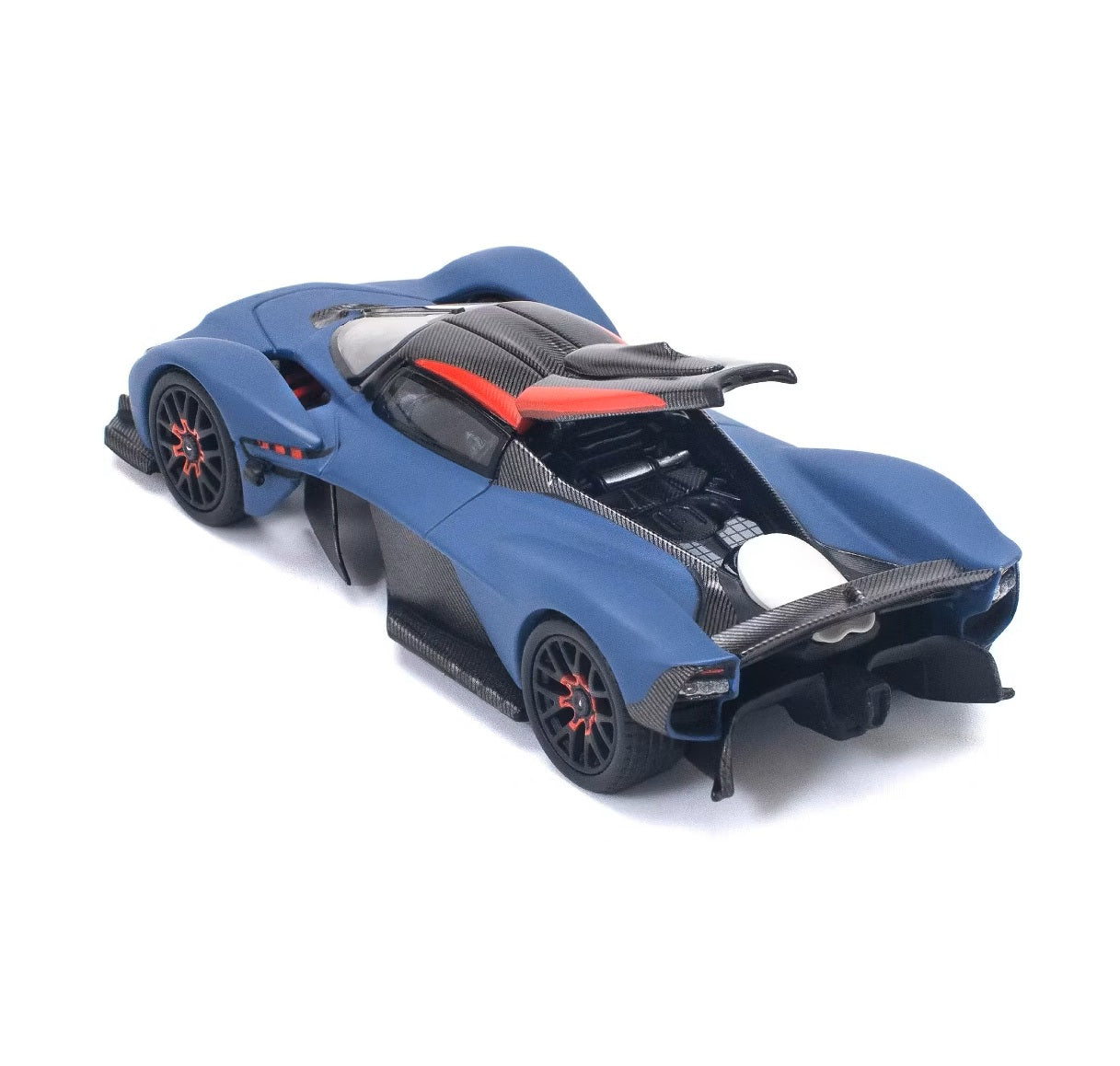 Aston Martin Valkyrie Satin Marina Blue - Pop Race - Scala 1/64 PR64-96