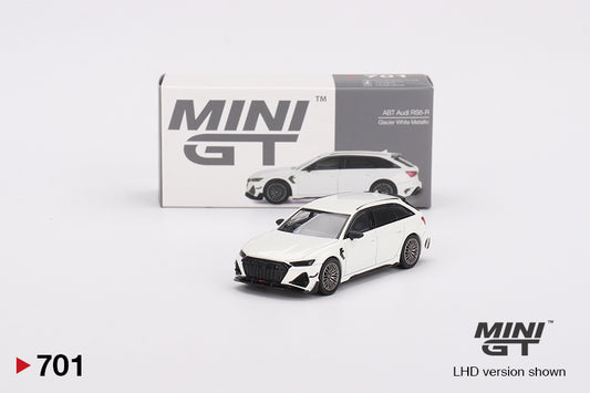 Audi ABT RS6-R Glacier White Metallic - Mini GT - Scala 1/64 MGT00701