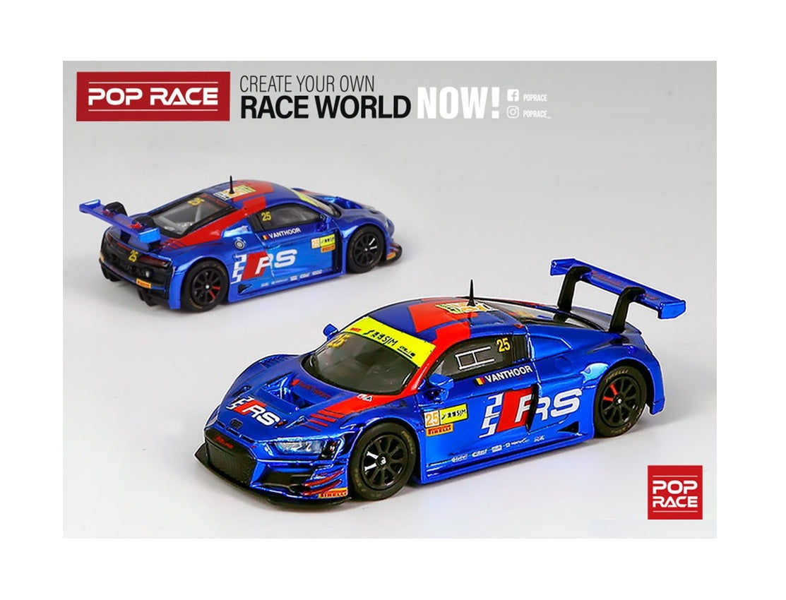 Audi R8 LMS FIA GT World Cup 2019 #25 Team WRT Dries Vanthoor - Pop Race - Scala 1/64 PR64-R8LMS-19MGT25-WB