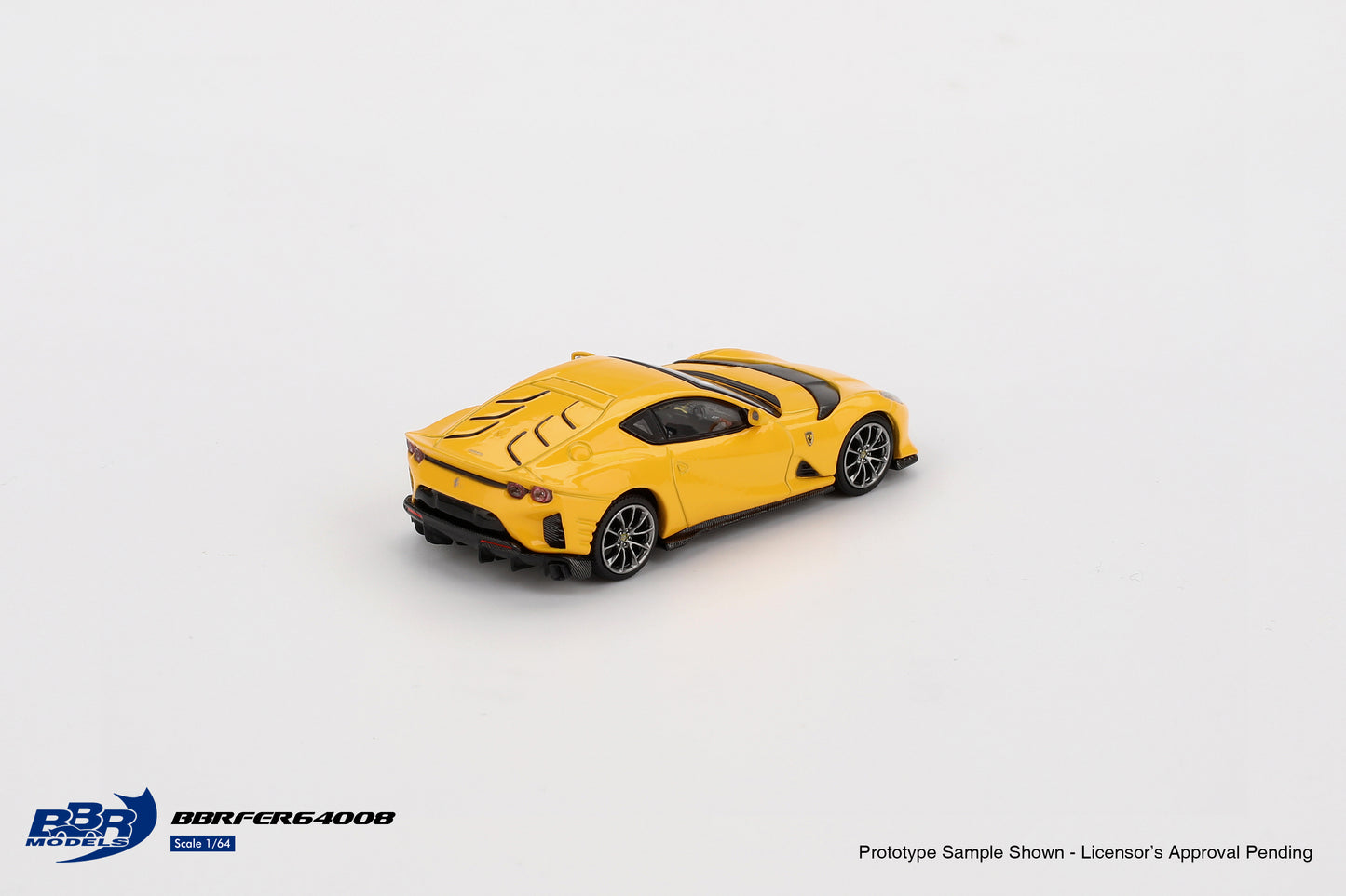 Ferrari 812 Giallo Modena Competizione 2021 - BBR Models - Scala 1/64 BBRFER64008