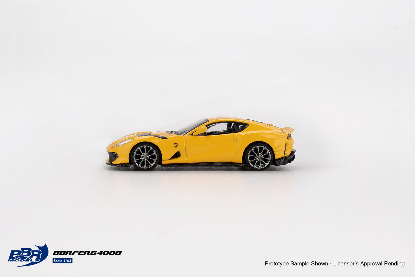 Ferrari 812 Giallo Modena Competizione 2021 - BBR Models - Scala 1/64 BBRFER64008
