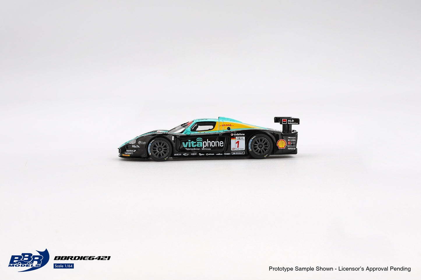 Maserati MC12 Competitione #1 Vitaphone Racing Team Spa 24 Hrs Winner 2008 - BBR Models - Scala 1/64 BBRDIE6421