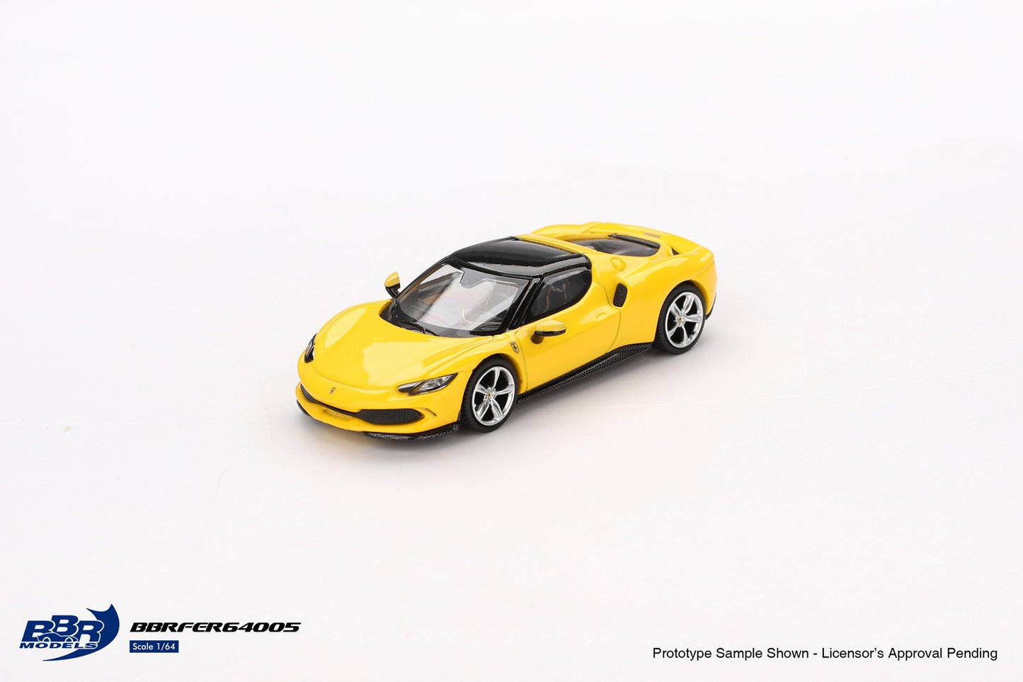 Ferrari 296 GTB Giallo Modena 2024 - BBR Models - Scala 1/64 BBRDIE64005