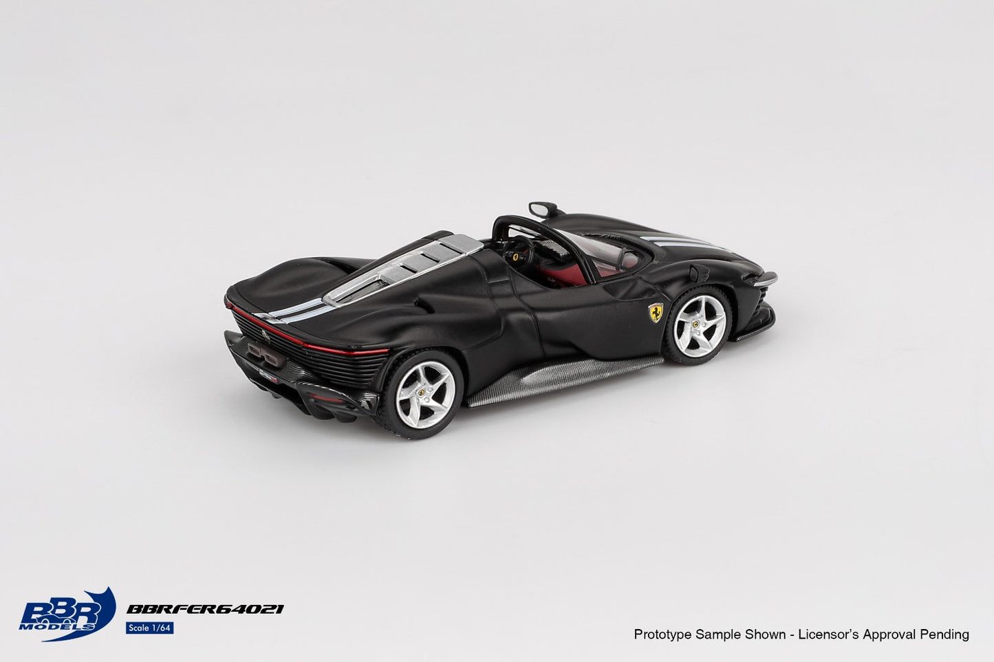 Ferrari Daytona SP3 matt Black 2024 - BBR Models - Scala 1/64 BBRFER64021