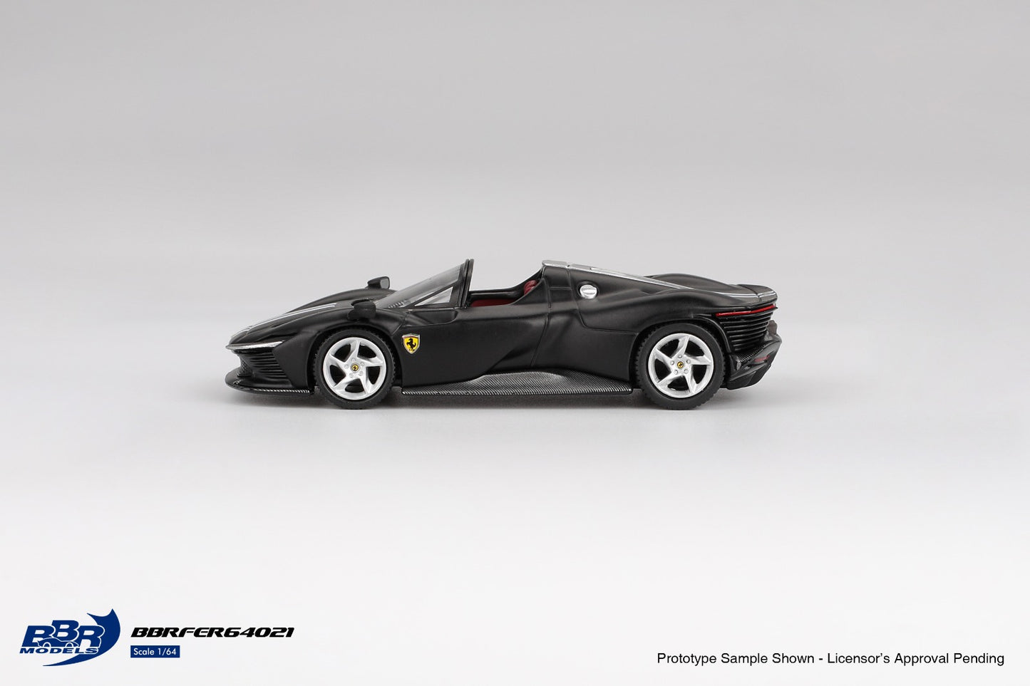 Ferrari Daytona SP3 matt Black 2024 - BBR Models - Scala 1/64 BBRFER64021