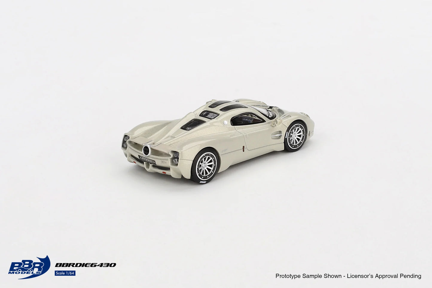 Pagani Utopia Presentation Grigio Rinascimento - BBR Models - Scala 1/64 BBRDIE6430