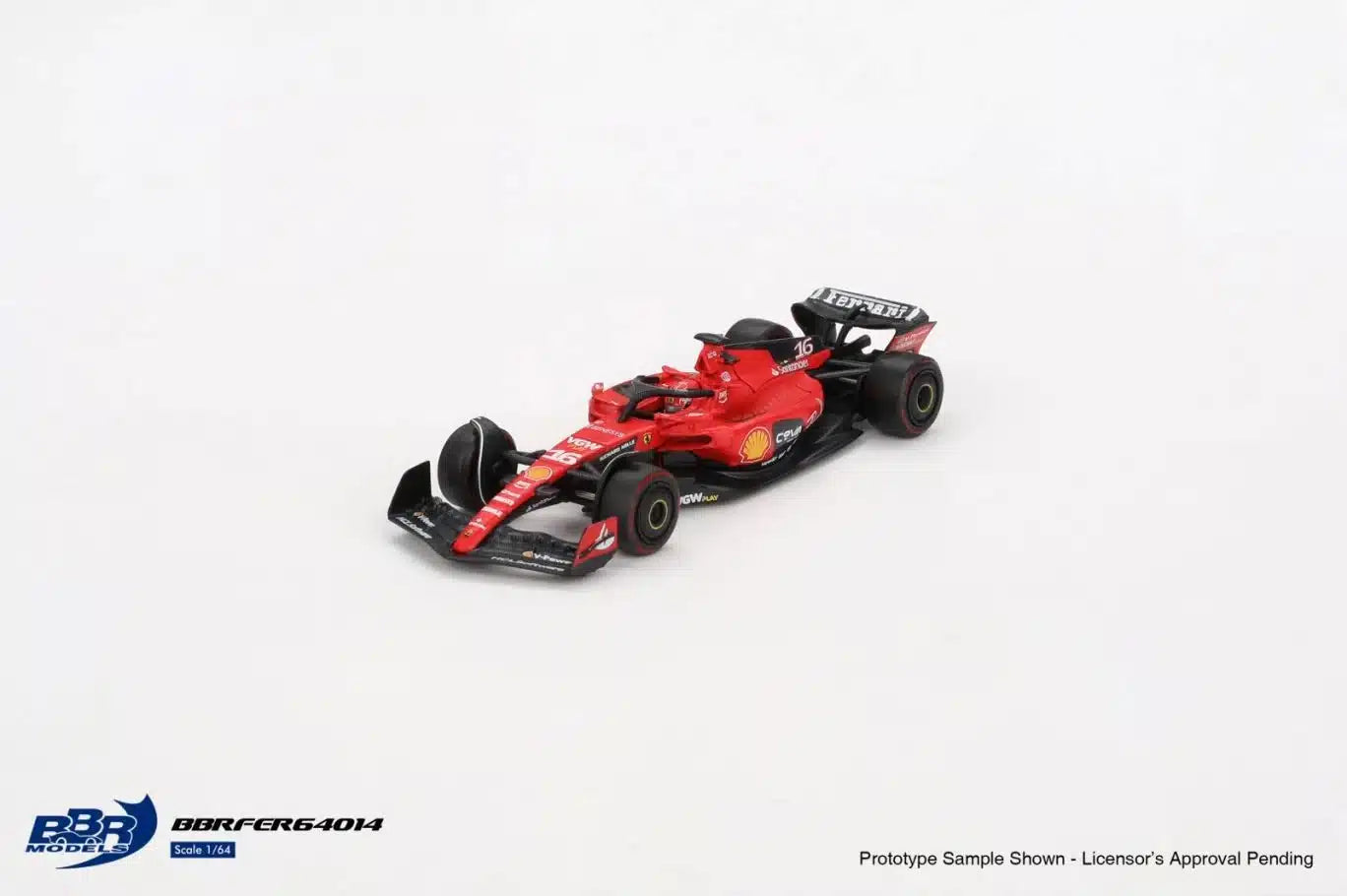 Ferrari SF23 #16 Charles Leclerc Bahrain GP 2023 - BBR Models - Scala 1/64 BBRFER64014