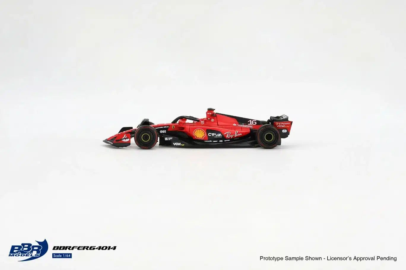 Ferrari SF23 #16 Charles Leclerc Bahrain GP 2023 - BBR Models - Scala 1/64 BBRFER64014
