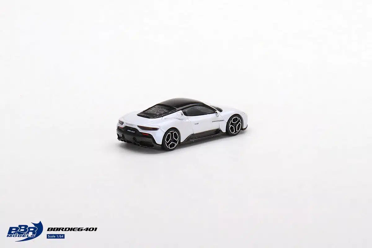 Maserati MC20 Bianco Audace - BBR Models - Scala 1/64 BBRDIE6401