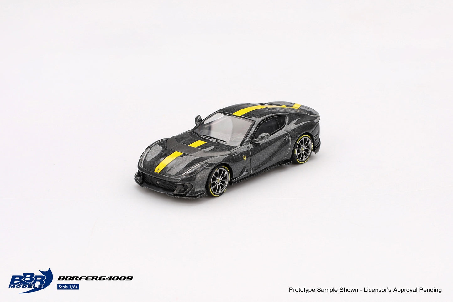 Ferrari 812 Competizione Grigio Competizione 2024 - BBR Models - Scala 1/64 BBRDIE64009