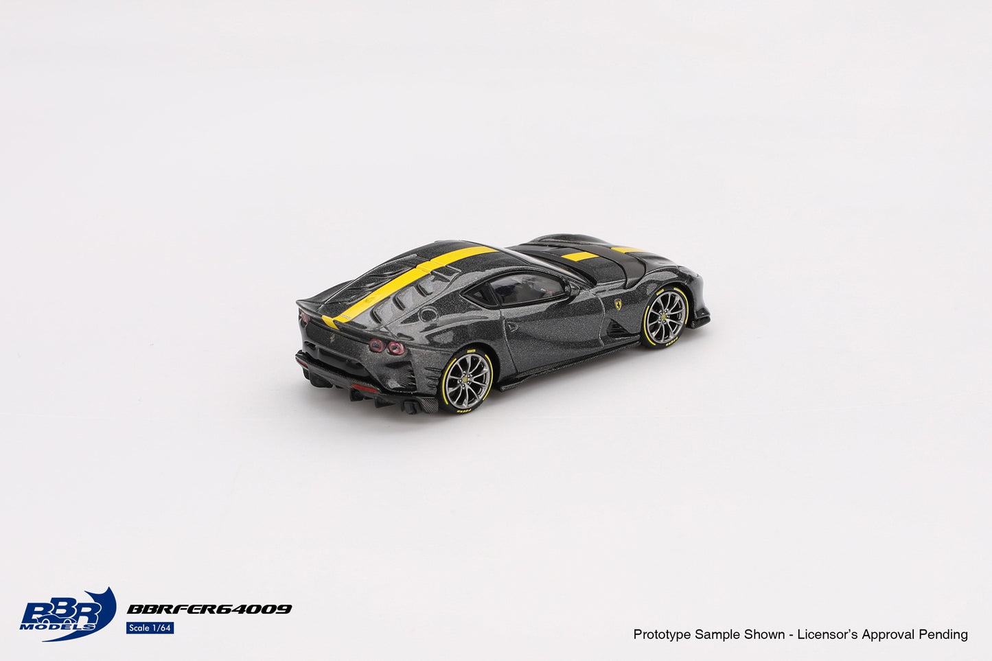 Ferrari 812 Competizione Grigio Competizione 2024 - BBR Models - Scala 1/64 BBRDIE64009