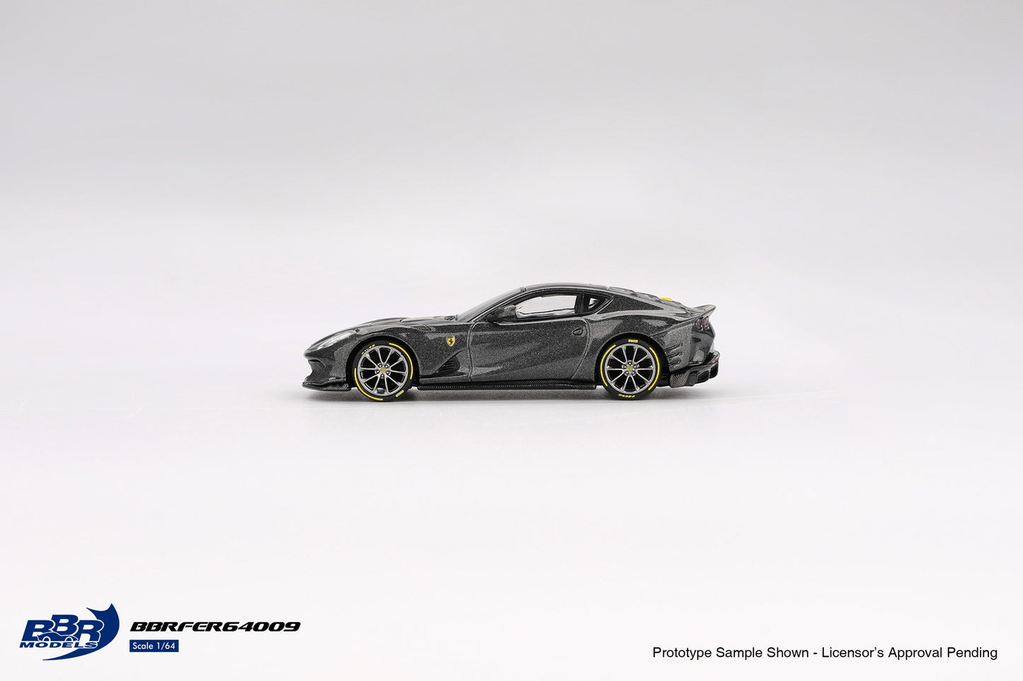 Ferrari 812 Competizione Grigio Competizione 2024 - BBR Models - Scala 1/64 BBRDIE64009