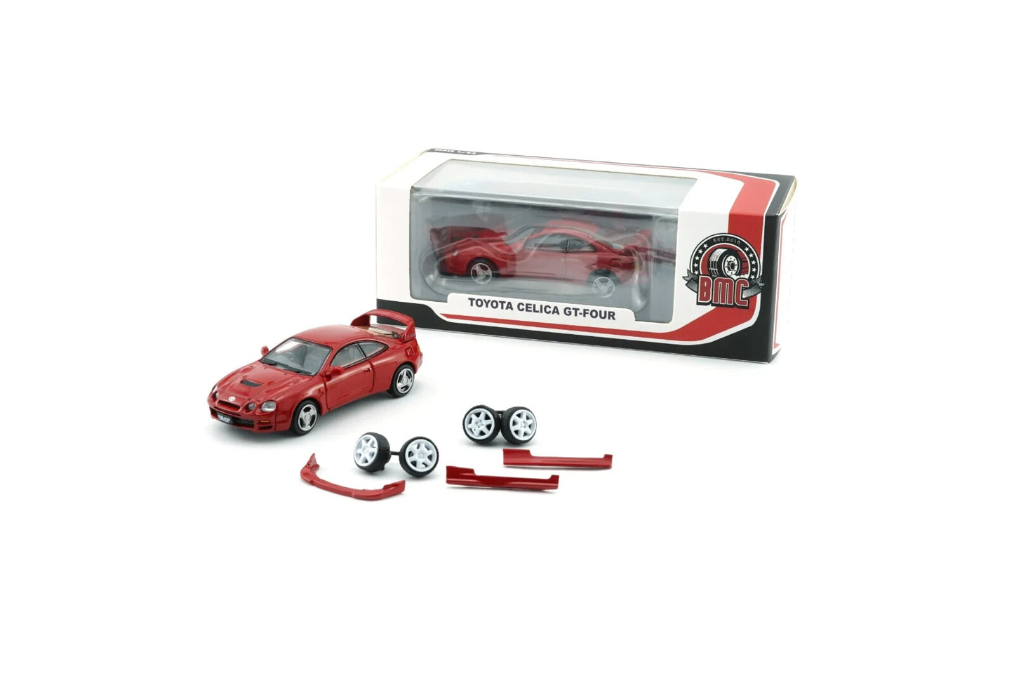 Toyota Celica ST205 1999 GT-Four Red RHD - BM Creations - Scala 1/64 64B0417