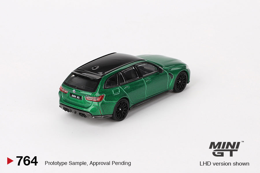 BMW M3 Competition Touring Isle of Man Green Metallic - Mini GT - Scala 1/64 MGT00764