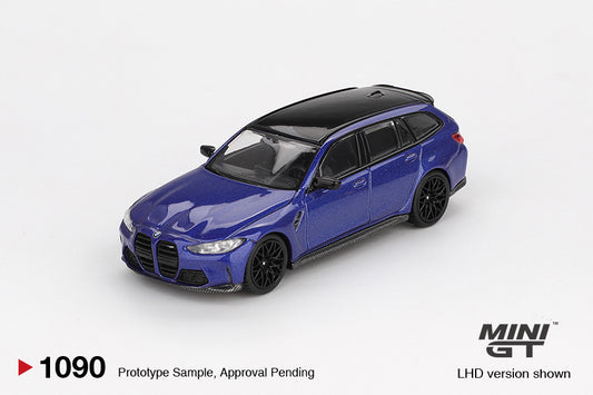 BMW M3 M Performance Touring Portimao Blue Metallic - Mini GT - Scala 1/64 MGT01090-L