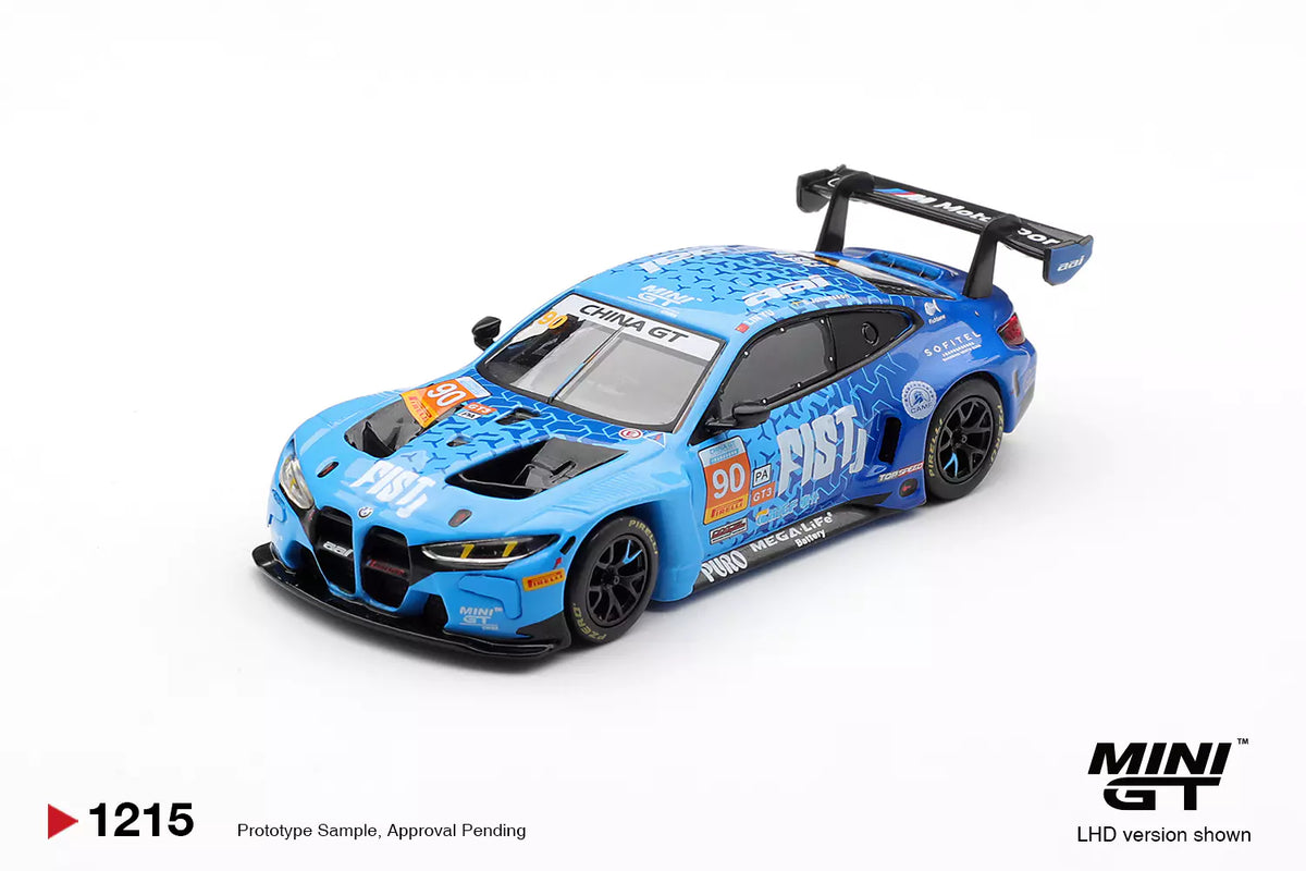 BMW M4 GT3 EVO #90 FIST Team AAI 2025 China GT - Mini GT - Scala 1/64 MGT01215-CH China Packaging