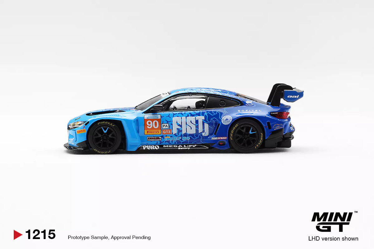 BMW M4 GT3 EVO #90 FIST Team AAI 2025 China GT - Mini GT - Scala 1/64 MGT01215-CH China Packaging
