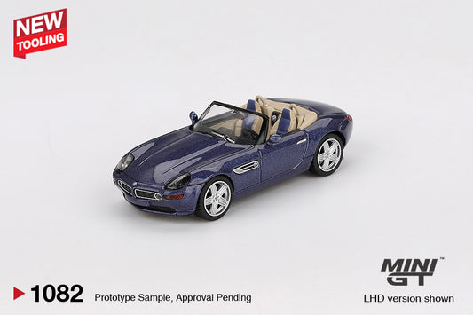 BMW Z8 Alpina Alpine Blue - Mini GT - Scala 1/64 MGT01082-L