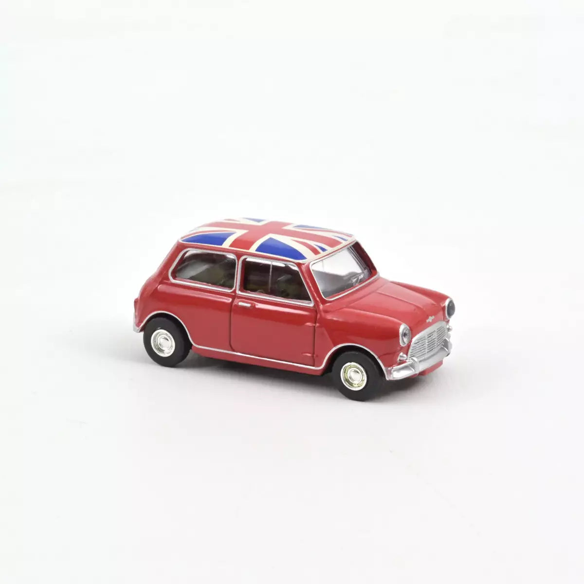 Mini Cooper S 1964 Tartan Red with Flag on Roof - Norev - Scala 1/64 Circa